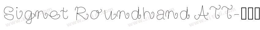 Signet Roundhand ATT字体转换
